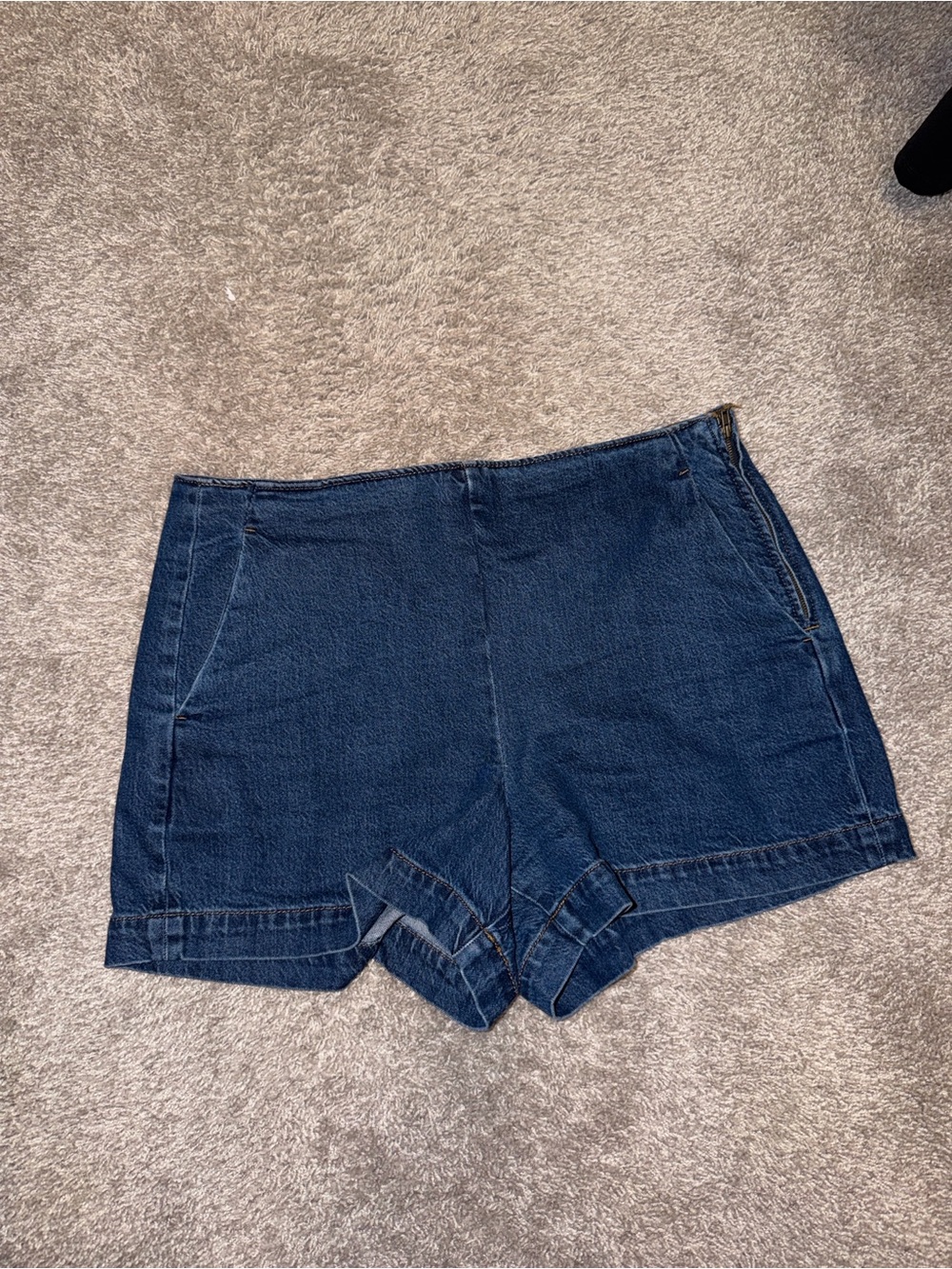 Ann Taylor Dark Blue Denim Shorts